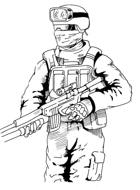Call Of Duty Black Ops Coloring Pages Dibujos De Policias Soldados