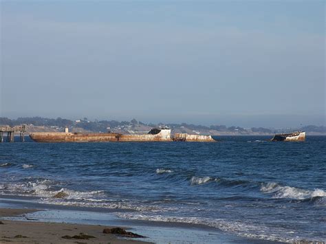 The Cement Boat At Seacliff State Beach Aptos Ca Locally Built For