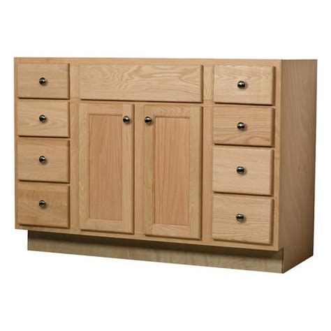 21 posts related to unfinished bathroom vanities 48. Quality One™ 48" W x 21"D x 31 1/2" H Unfinished Oak ...