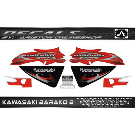 Kawasaki Barako 2 Tribal Stock Decals Shopee Philippines