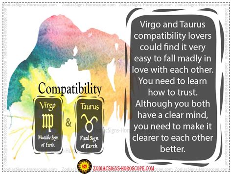 Virgo And Taurus Compatibility Love Life Trust And Patibility