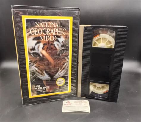 National Geographic Video Land Of The Tiger Vhs Collectors Edition