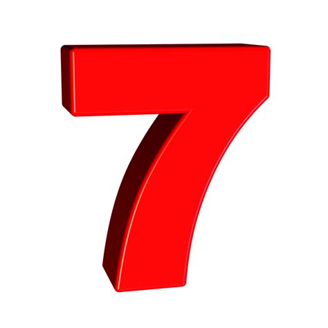 7 Number Png Clipart Png All