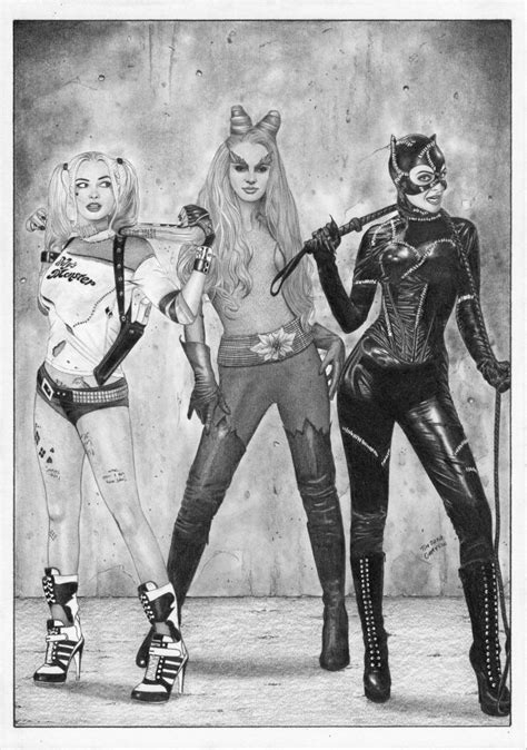 Harley Quinn Catwoman Poison Ivy By Timgrayson On Deviantart
