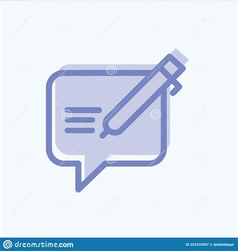 Icon Review Suitable For Feedback Symbol Two Tone Style Simple Design Editable Design