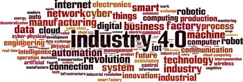 Industry 40 Word Cloud Stock Vector Illustration Of Industry 255299253