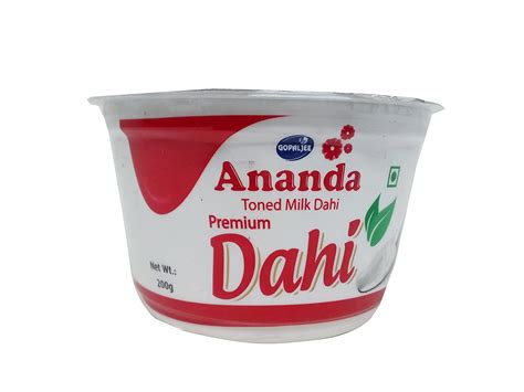 Ananda Dahi Toned Milk 200g Cup Grocery And Gourmet Foods