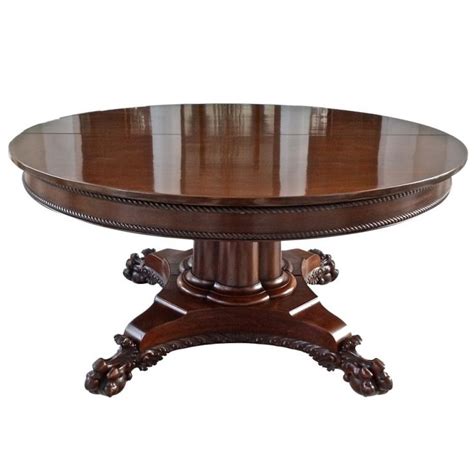 Our round table extender lets you seat more guests at your existing table. 19th Century American Neoclassical Round Expanding Dining ...