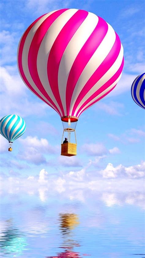 Hd Iphone Wallpaper 📱hot Air Balloon 🎈 Balão De Ar Quente Cores