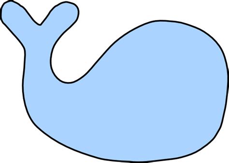 Blue Whale Outline Clip Art At Vector Clip Art Online