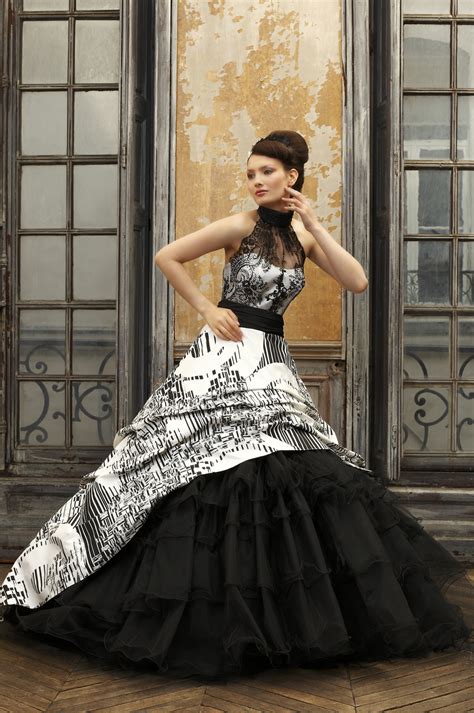 30 Ideas Of Beautiful Black And White Wedding Dresses The Best Wedding Dresses
