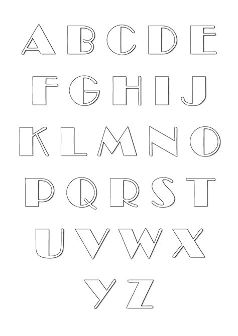 Alphabet To Download For Free From A To Z Alphabet Kids Coloring Pages
