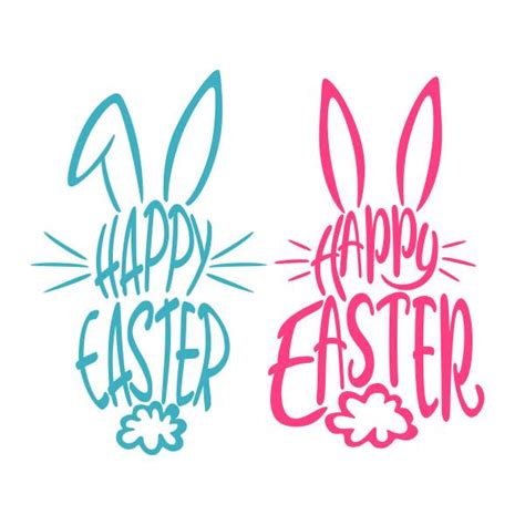 Happy Easter Bunny Cuttable Design | Apex Embroidery Designs, Monogram