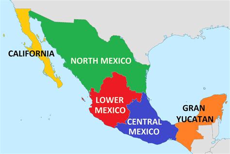 Estados De Mexico Map