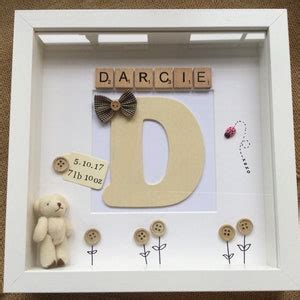 Personalised 3d Box Picture Frame New Born Baby Gift Babies Etsy UK