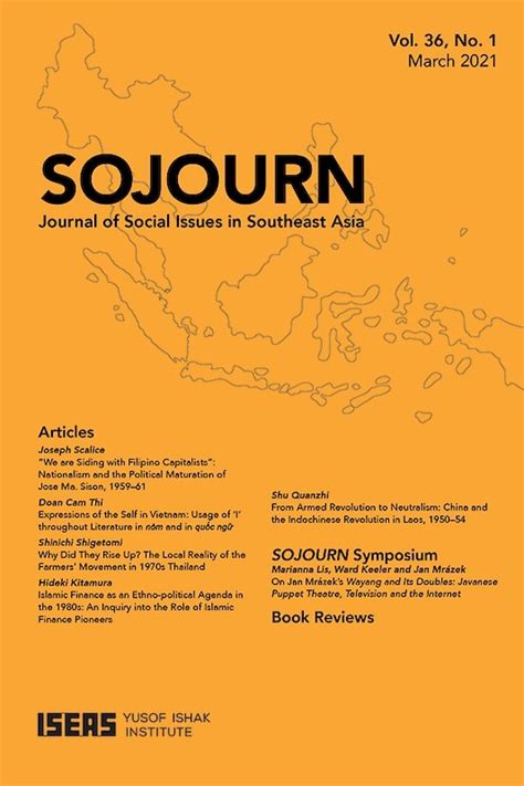 sojourn journal of social issues in southeast asia vol 36 1 march 2021 iseas publishing