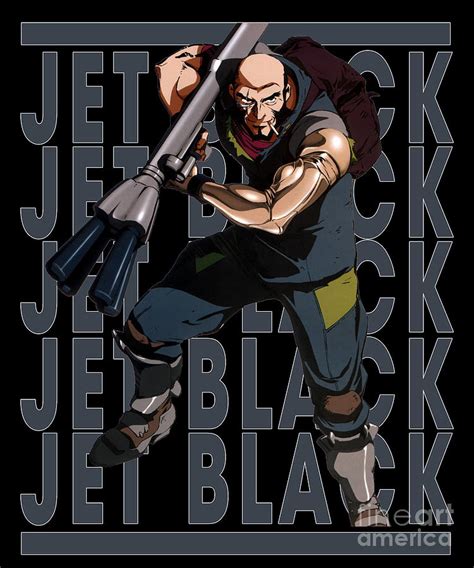 Cowboy Bebop Jet Black Name Anime Drawing By Anime Art Fine Art America