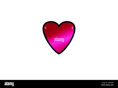 Red Love Heart Vector Illustration Stock Vector Image And Art Alamy