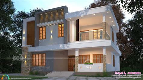 2325 Sq Ft 4 Bhk Contemporary House Kerala Home Design And Floor