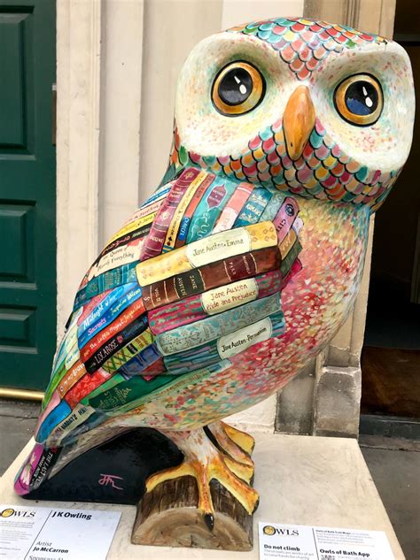 The Minerva Owls Of Bath Outdoor Art Trail Cardiff Mummy Sayscardiff