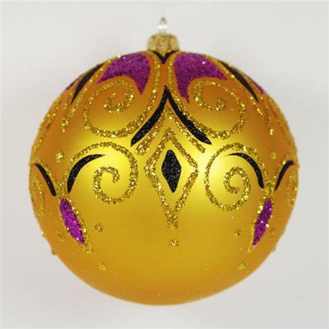 Celebration Gold Christmas Ball Ornament By Holidaytshops