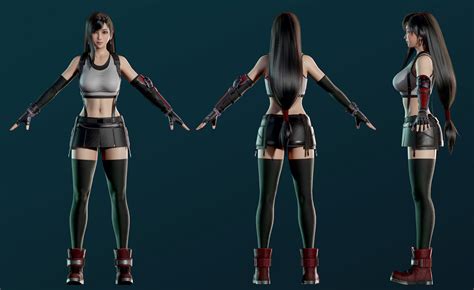 Tifa Lockhart D Model By RyanReos