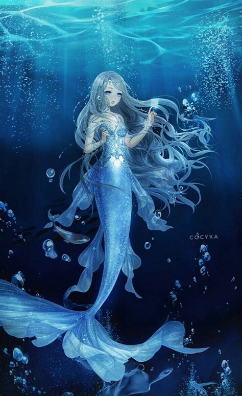 Pin By Như Ý L Girl On L Girl NhƯ Ý Anime Mermaid Mermaid Art Anime