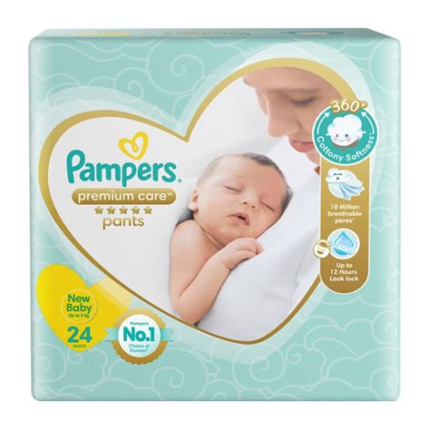 Pampers Premium Care Diaper Pants New Born 24 Count Price Uses Side