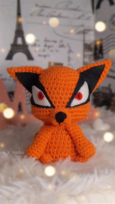 Mini Kurama Em Amigurumiadquira Já A Sua Através Do Nosso Instagram