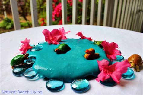 Easy Pond Inspired Homemade Slime Recipe Natural Beach Living