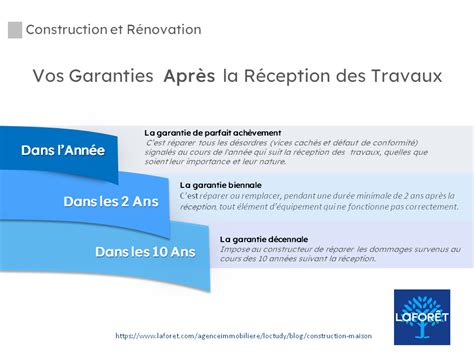 3 Garanties après réception des travaux d une maison blog immobilier