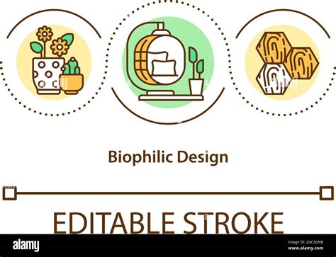 Biophilic Design Concept Icon Stock Vector Image And Art Alamy