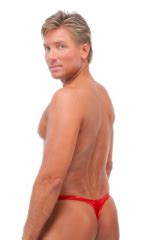 Male Review Stripper Swim Thong In Mystique Red Skinzwear Com