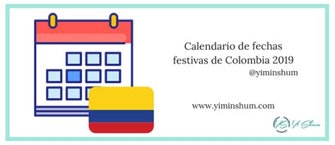 Primer Ministro Sueño Contrato Calendario Colombia 2019 Con Festivos