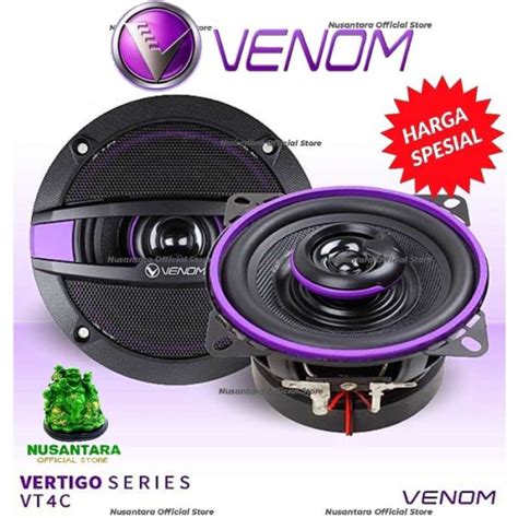 Jual Venom Speaker 4 Inch Coaxial Vt 4 C Vertigo Series Vt4c Di Seller