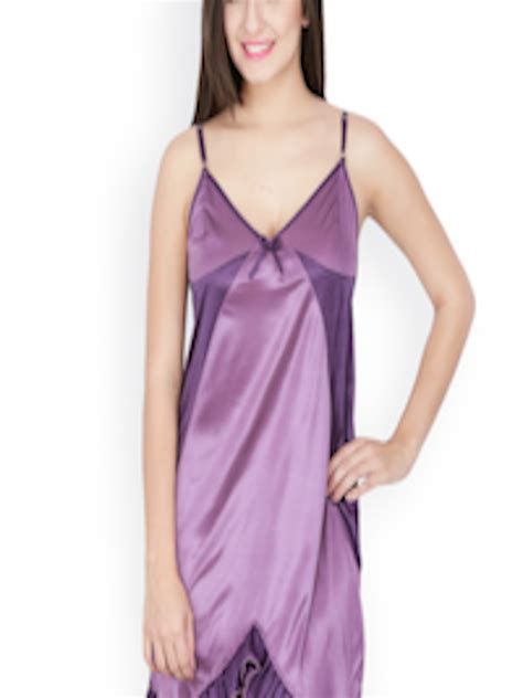 Buy Secret Wish Purple Baby Doll Nightdress Bd 114 Nightdress For
