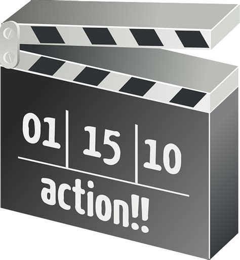 Clapper Board Film Movie Motion · Free Vector Graphic On Pixabay