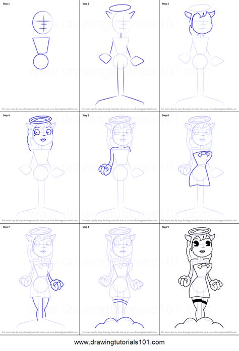This application will teach and help you learn how to draw and coloring bendy in just few minutes by following step to step tutorial draw and coloring what ever you. How to Draw Alice Angel from Bendy and the Ink Machine ...