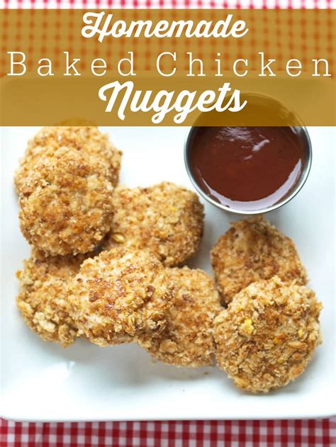 Homemade Baked Chicken Nuggets Happy Healthy Mama