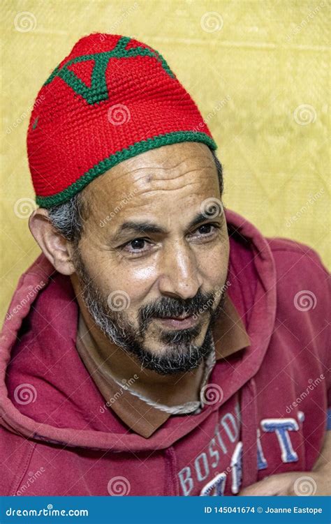 Middle Aged Moroccan Man Portrait Editorial Stock Image Image Of