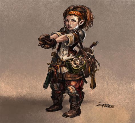 Halfling By Jesper Ejsing Character Portraits Dungeons And Dragons