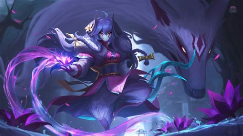 Kindred Spirit Blossom Lol League Of Legends Video Game Art 4k Hd