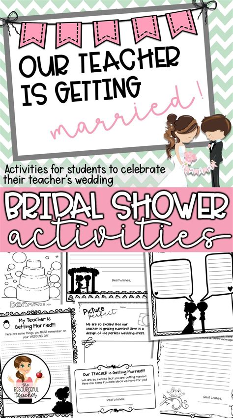 Teacher Bridal Shower Activities For Students Student Activities