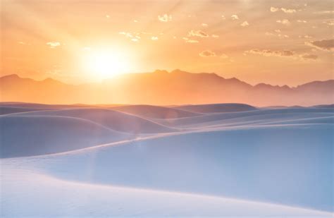 free download hd wallpaper white desert on sunset sunrise white sands new mexico 4k