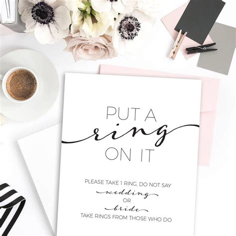 Put A Ring On It Game Printable File Bridal Shower Games Etsy