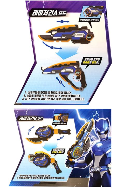 Miniforce Penta X Double Sword Gun Bolt Volt Lazer Weapon Transweapon