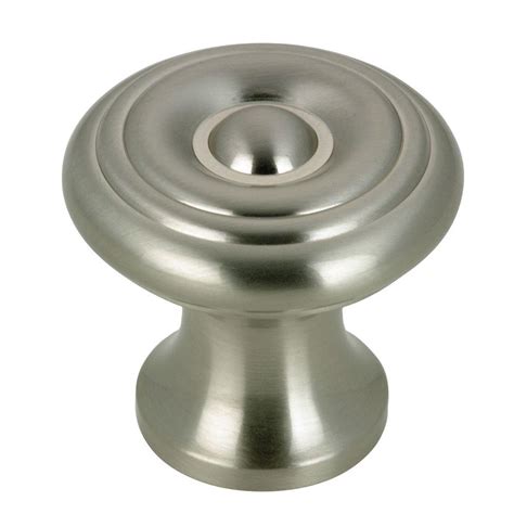 Richelieu Hardware 1 In Brushed Nickel Cabinet Knob Bp1429195 The