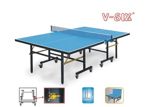 The table also has to be exactly six inches off the ground. Economic Indoor Full Size Ping Pong Table Single Folding ...