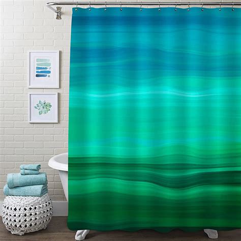 Green Ombre Shower Curtain Set Sage Green Shower Curtain Abstract Dark Green Shower Curtain