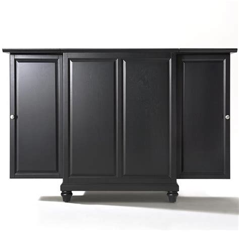 Constructed of solid hardwood and wood veneers, this expandable bar cabinet is designed for longevity. Crosley Furniture Cambridge Expandable Home Bar Cabinet in ...